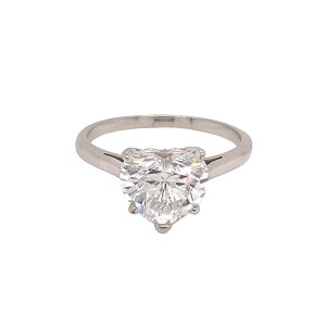 2.50ct Heart Shaped Diamond Solitaire Ring