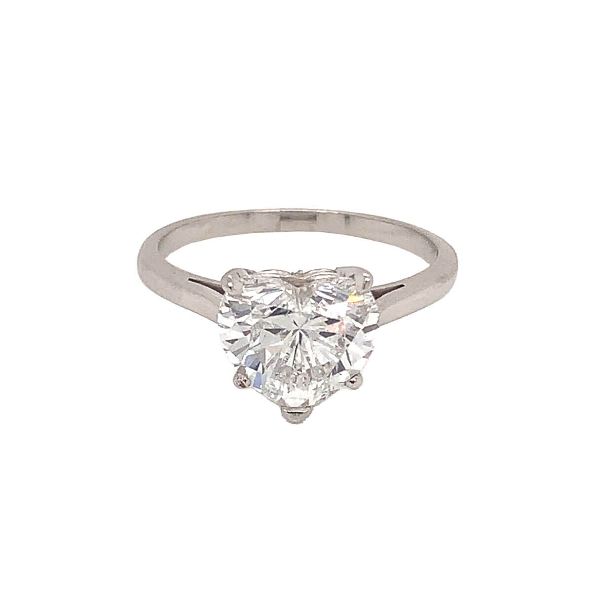 2.50ct Heart Shaped Diamond Solitaire Ring