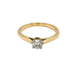 0.28ct Round Brilliant Cut Diamond Solitaire Ring