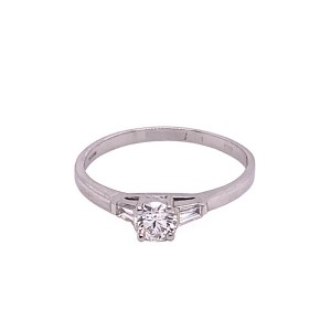 0.27ct Round Brilliant Cut Diamond Solitaire Ring