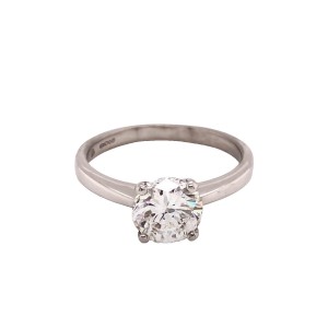 0.50 Round Brilliant Cut Diamond Solitaire Ring