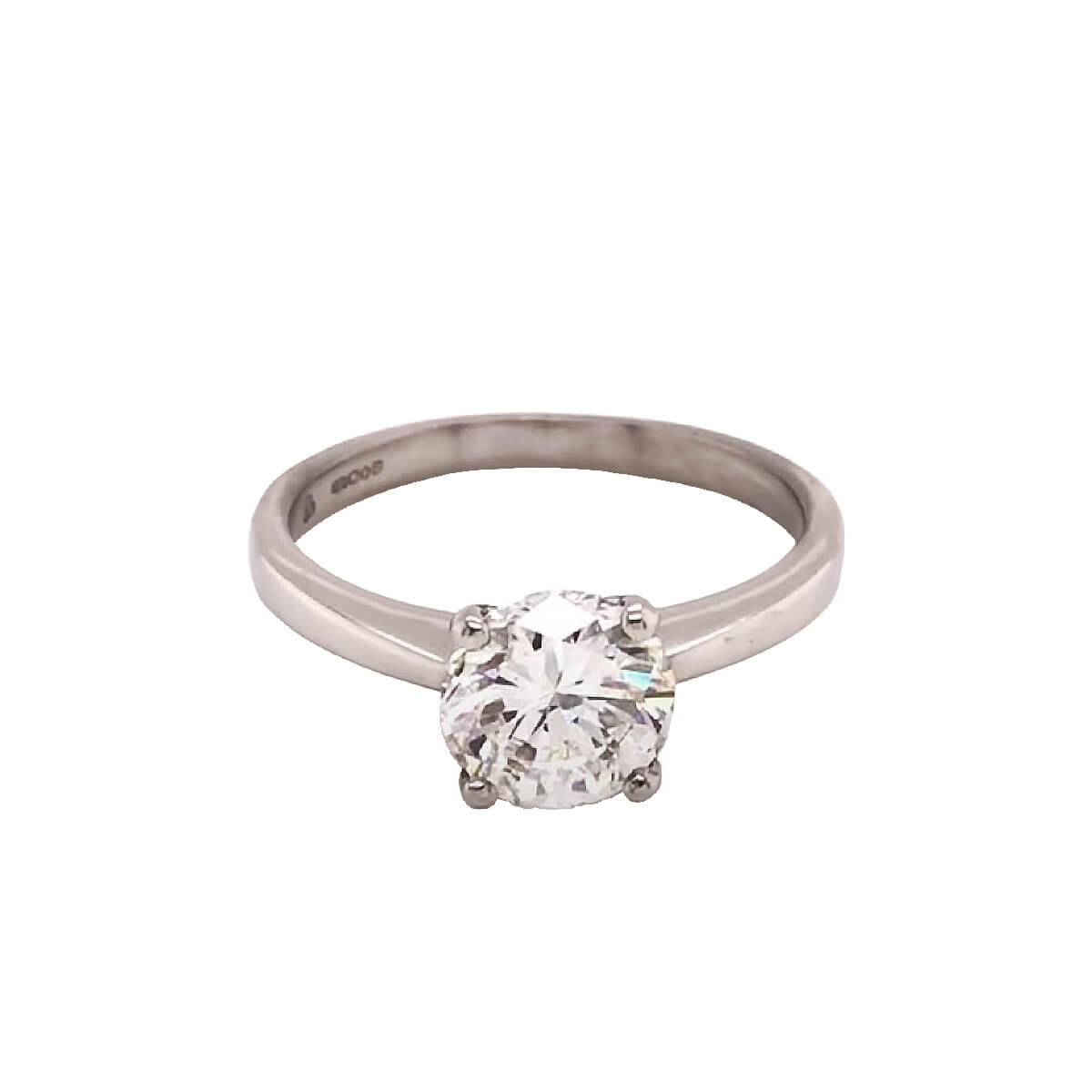 0.50 Round Brilliant Cut Diamond Solitaire Ring