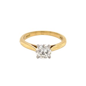 0.90ct Round Brilliant Cut Diamond Solitaire Ring