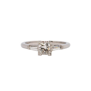 0.71ct Princess Cut Diamond Solitaire Ring