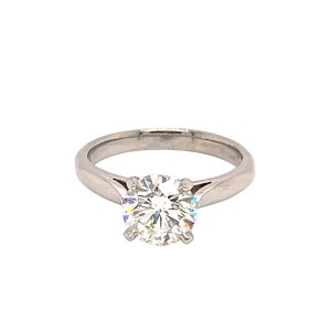 Round Brilliant Cut Diamond Solitaire Ring 0.82ct