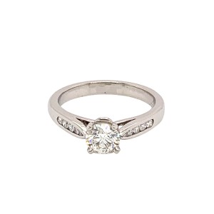 0.60ct Four Claw Round Brilliant Cut Diamond Solitaire Ring
