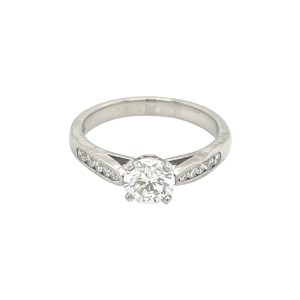 0.76ct Round Brilliant Cut Diamond Solitaire Ring