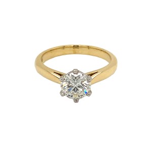 1.10ct Round Brilliant Cut Diamond Solitaire Ring