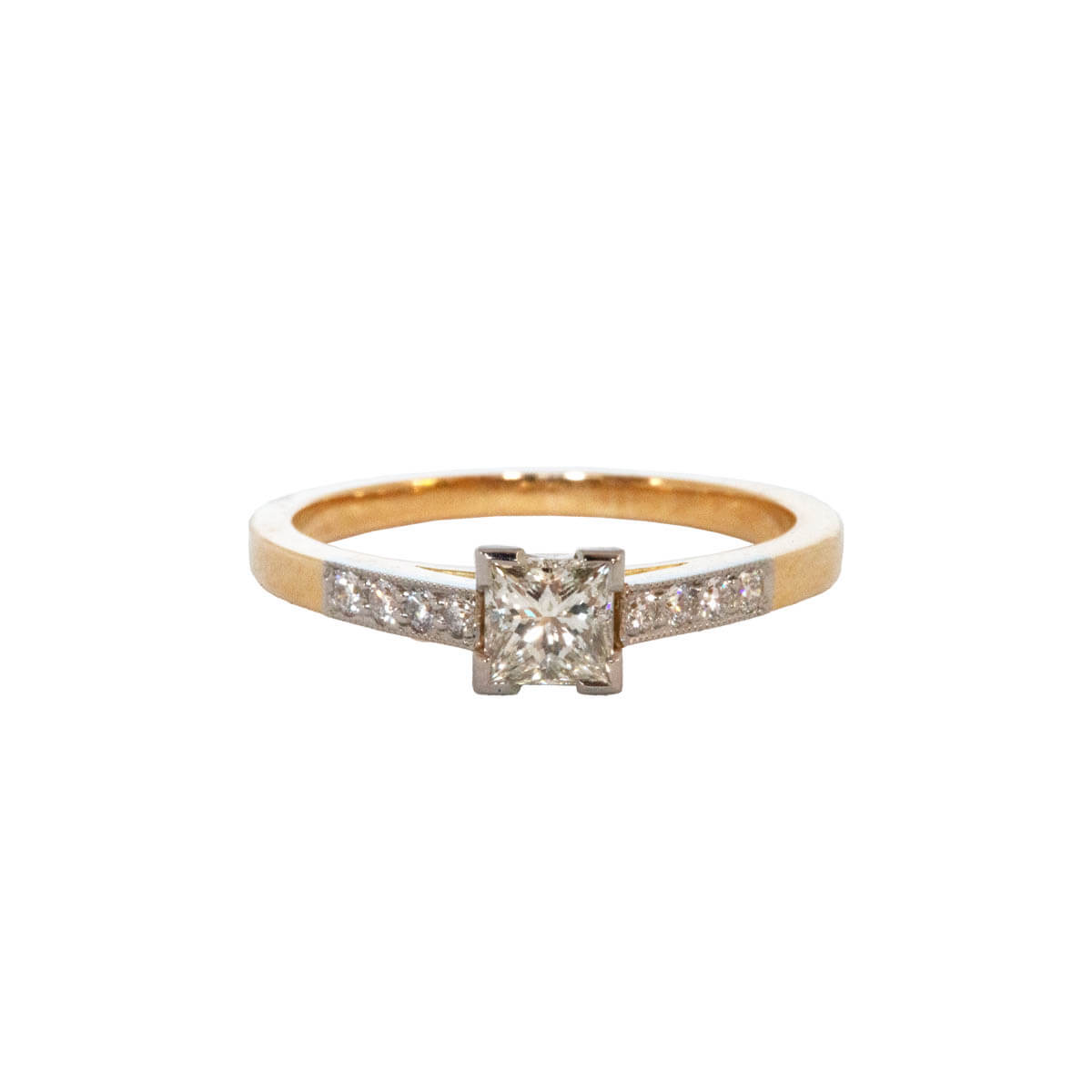 Brilliant princess cut diamond sales