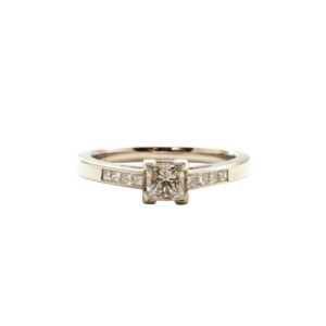 0.51ct Princess Cut Diamond Solitaire Ring