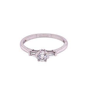 0.24ct Round Brilliant Cut Diamond Solitaire Ring