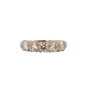 1.79ct Round Brilliant Cut Diamond Five Stone Ring