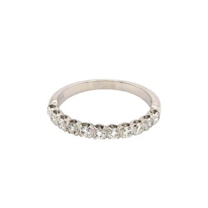 0.40ct Round Brilliant Cut Diamond Half Eternity Ring
