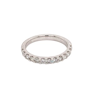 0.51ct Round Brilliant Cut Diamond Half Eternity Ring