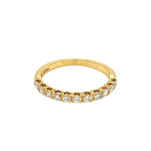 0.38ct Round Brilliant Cut Diamond Half Eternity Ring