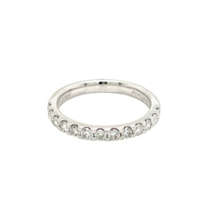 0.51ct Round Brilliant Cut Diamond Half Eternity Ring