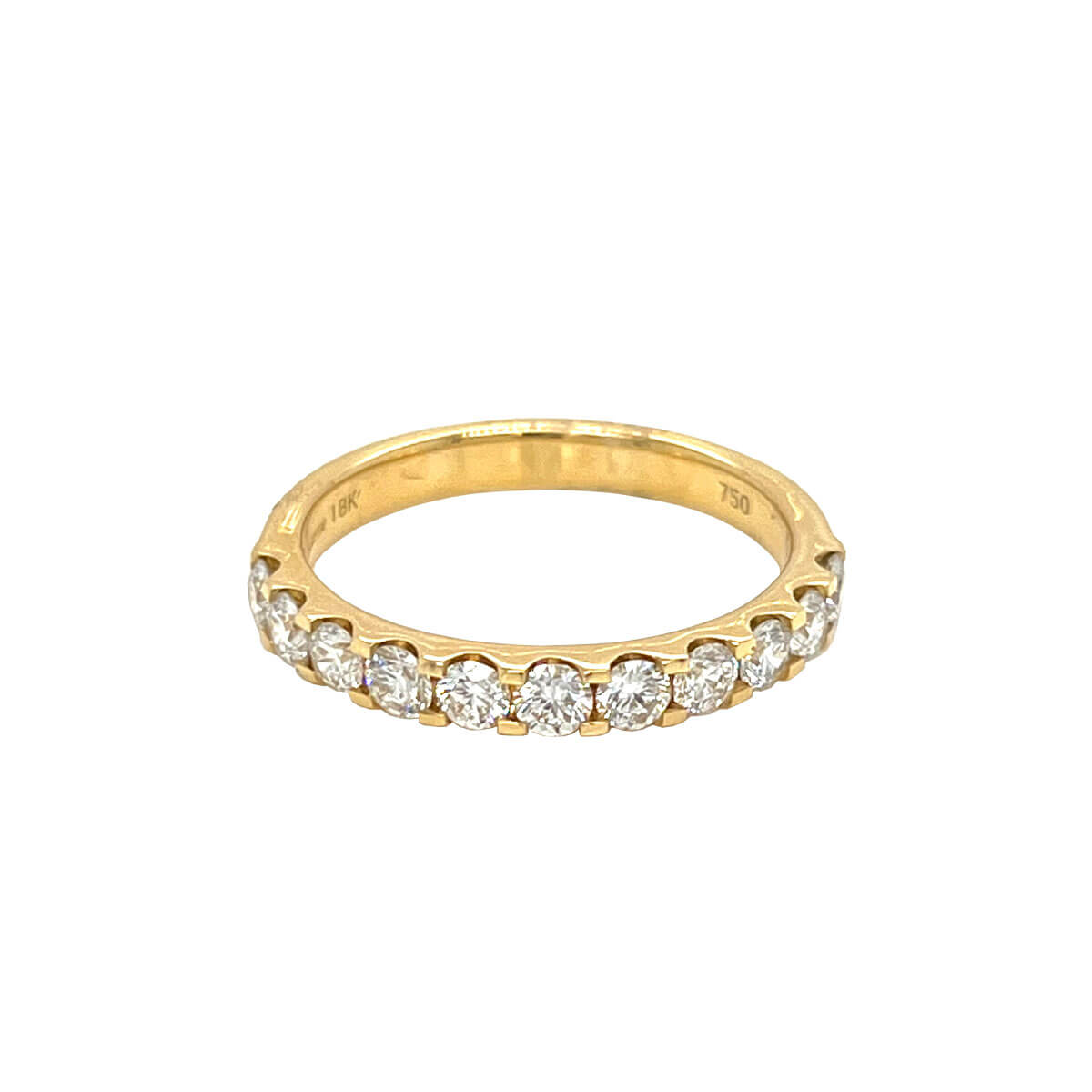 0.75ct Round Brilliant Cut Diamond Half Eternity Ring | Cry For The Moon