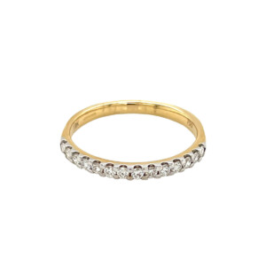 0.25ct Round Brilliant Cut Diamond Half Eternity Ring