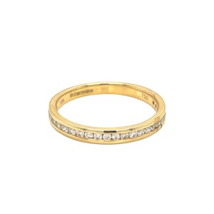 0.25ct Round Brilliant Cut Diamond Half Eternity Ring