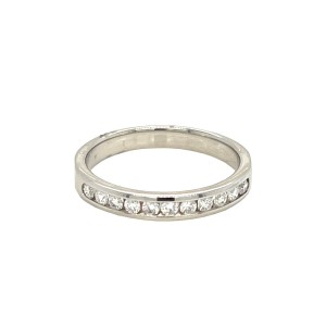 0.25ct Round Brilliant Cut Diamond Half Eternity Ring