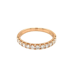 0.58ct Round Brilliant Cut Diamond Half Eternity Ring