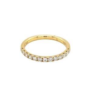 0.48ct Round Brilliant Cut Diamond Half Eternity Ring