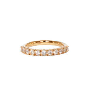 0.54ct Round Brilliant Cut Diamond Half Eternity Ring