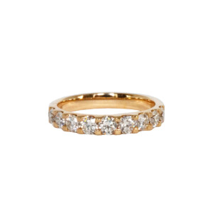 1.00ct Round Brilliant Cut Diamond Half Eternity Ring