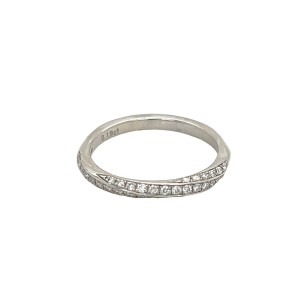 0.19ct Round Brilliant Cut Diamond Twist Wedding Ring