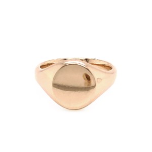 9ct Yellow Gold Oval Oxford Signet Ring