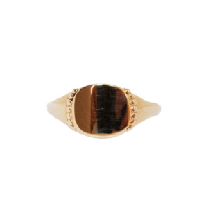 9ct Yellow Gold Oval Signet Ring