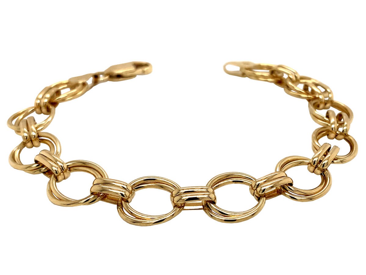 Gold Multi Clover Bracelet - Kitty Rose