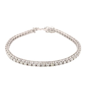4.17ct Round Brilliant Cut Diamond Tennis Bracelet