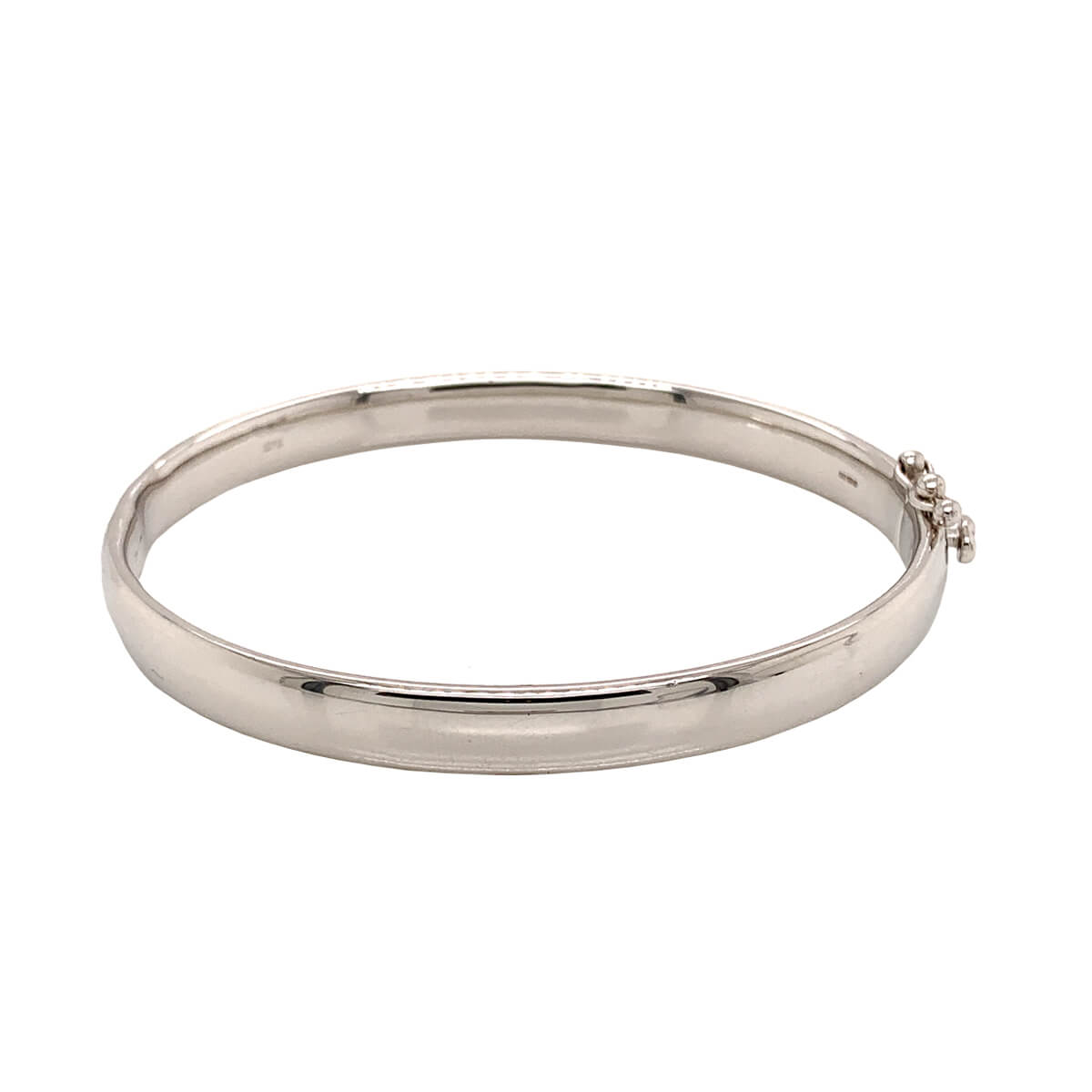 Solid white hotsell gold bangle