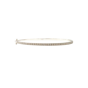 0.51ct Round Brilliant Cut Diamond Hinged Bangle