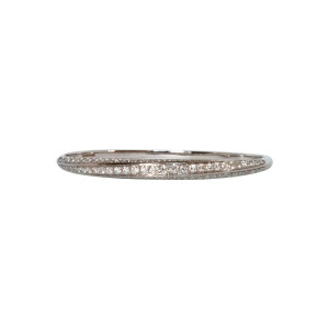 2.31ct Round Brilliant Cut Diamond Hinged Bangle