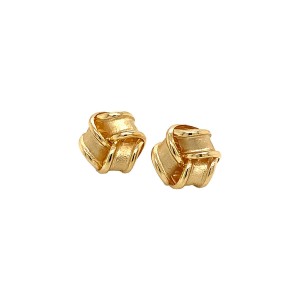 18ct Yellow Gold Knot Studs