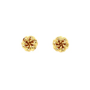18ct Yellow Gold Knot Earrings