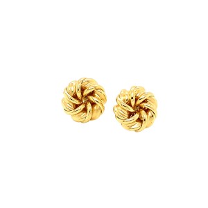 18ct Yellow Gold Knot Earrings