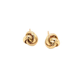 18ct Yellow Gold Knot Earrings