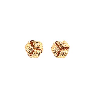 18ct Yellow Gold Knot Earrings