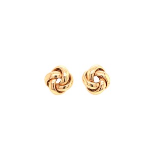 18ct Yellow Gold Knot Earrings