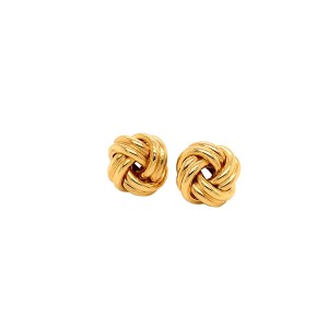 18ct Yellow Gold Knot Earrings