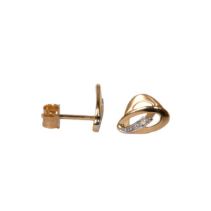 0.02ct Round Brilliant Cut Diamond Stud Earrings