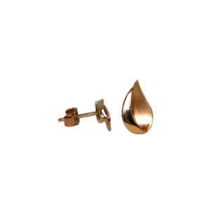 18ct Yellow Gold Marquise Shaped Stud Earrings