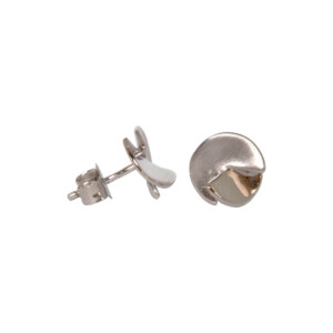 18ct White Gold Twisted Earrings