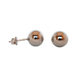 18ct White Gold Ball Stud Earrings