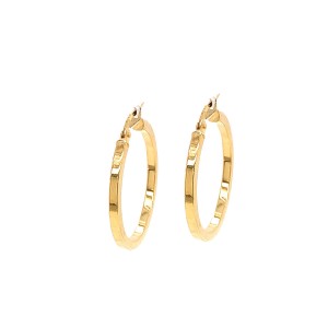 18ct Yellow Gold Hoop Earrings