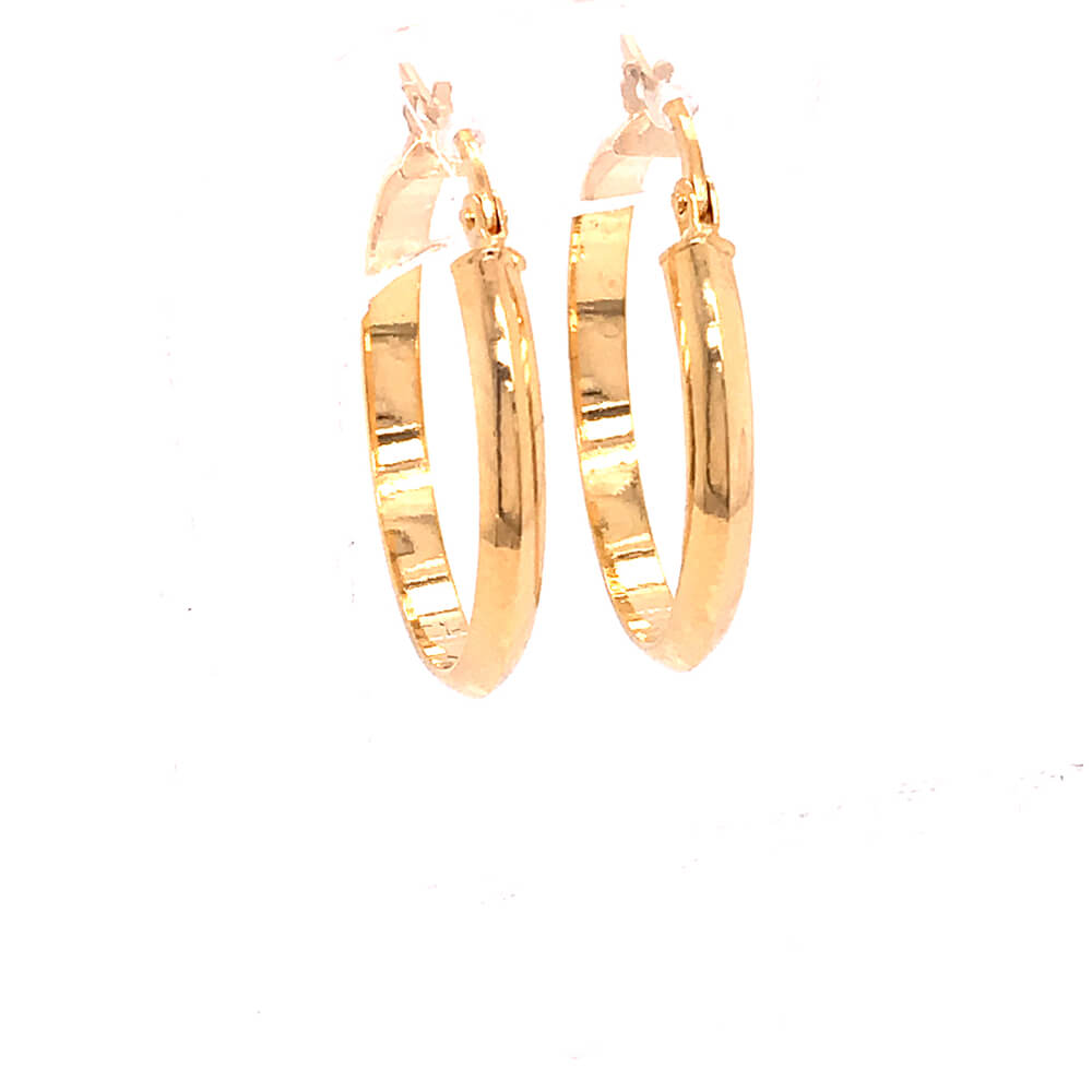 18ct Yellow Gold Hoop Earrings | Cry For The Moon