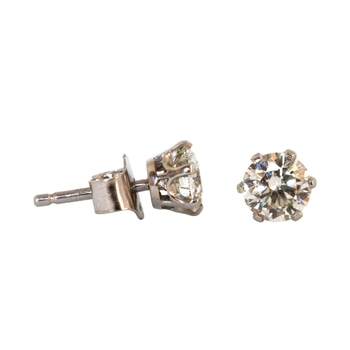 0.20ct Round Brilliant Cut Diamond Stud Earrings